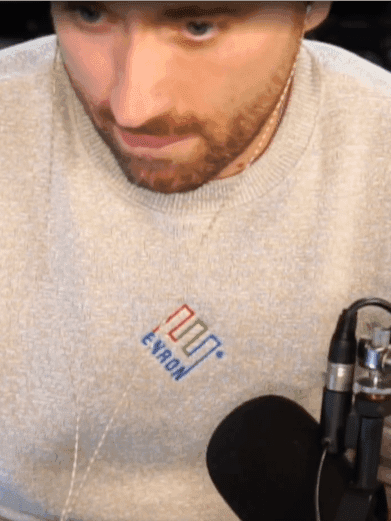 Ceo Enron Crewneck Sweatshirt- Latte 1